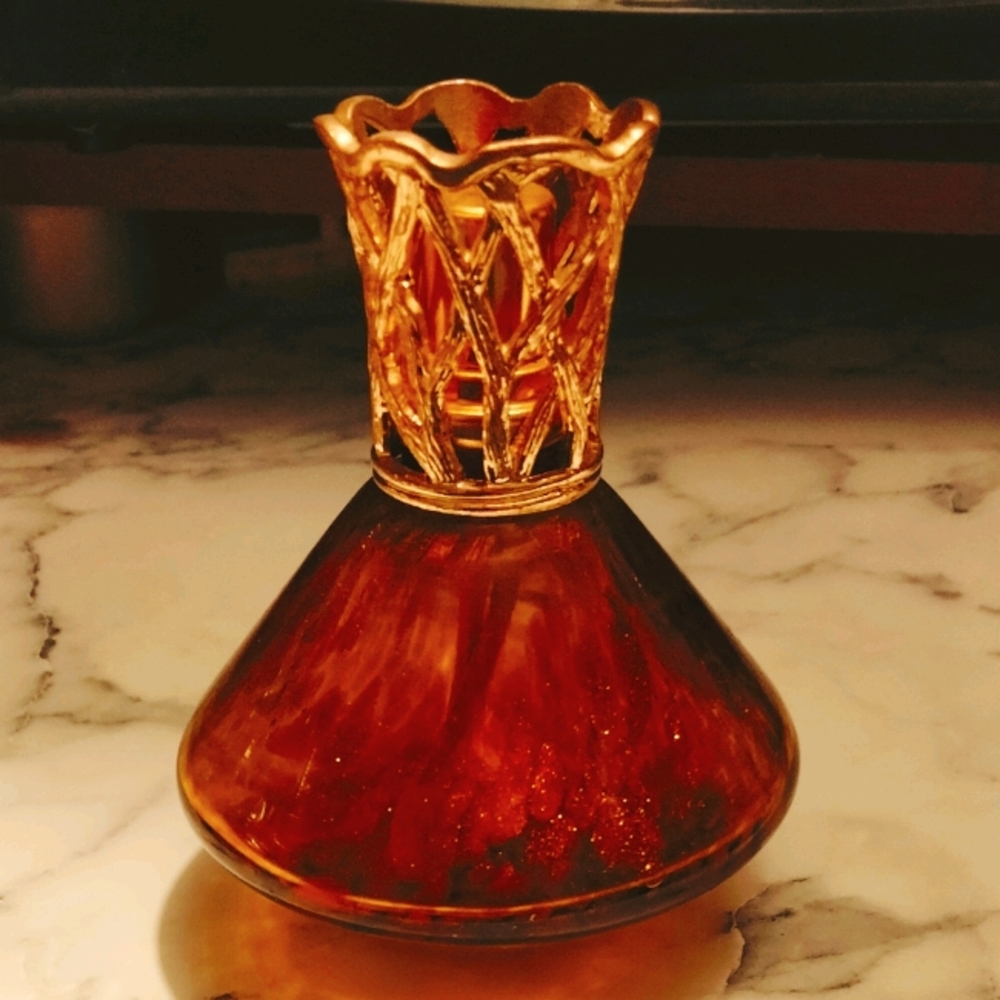 Amber and Gold Glass Oil Diffuser